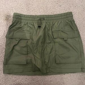 army green skirt